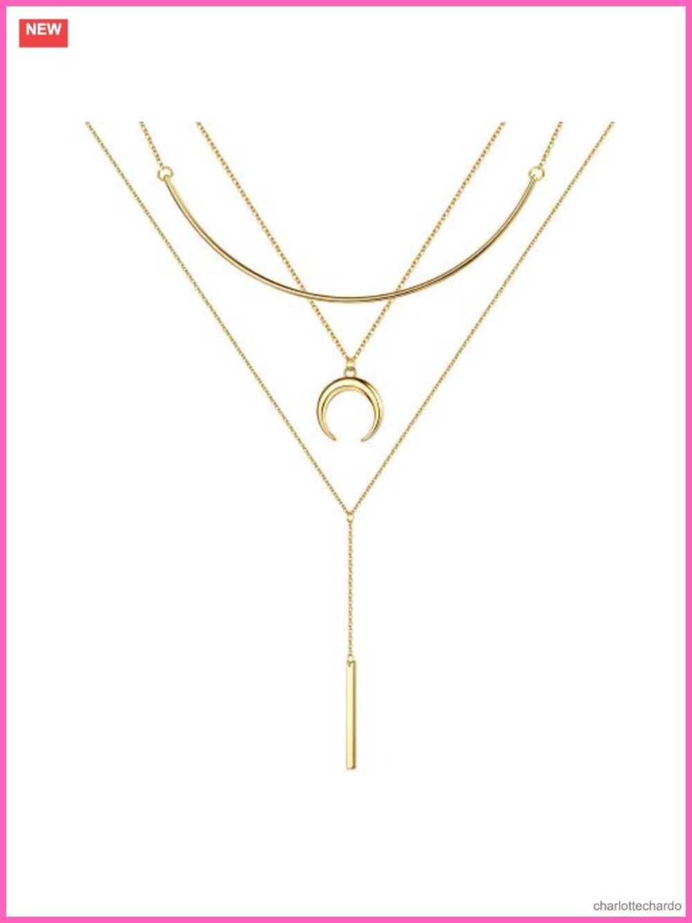 Layered Necklace 14K Gold Plated